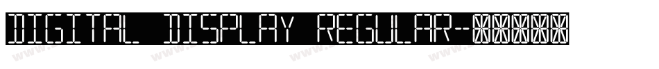 Digital Display Regular字体转换